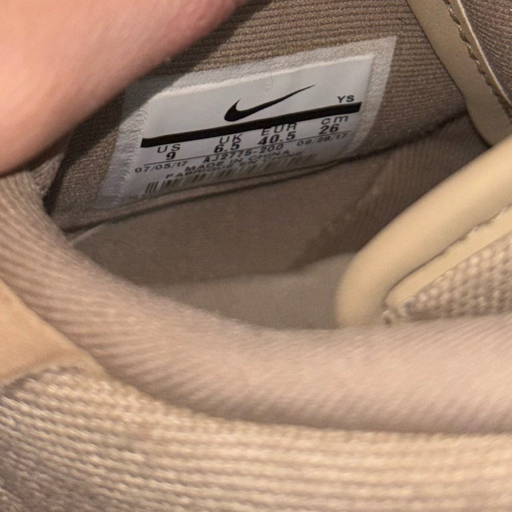 Nike Air Force 1s Women's Sneakers in Beige and White - Picture 7 of 7